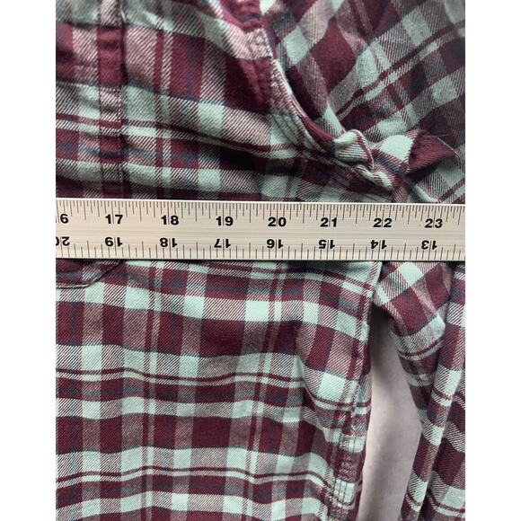 L.L. Bean Mens Chamois Button Up Shirt Traditional Fit Plaid Purple/Blue Size L - Picture 9 of 9